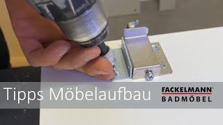 Fackelmann Badmöbel  Tipps Möbelaufbau [upl. by Kare627]