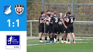 EnBWOberliga  BJunioren TSG Hoffenheim II  SSV Reutlingen 202425 [upl. by Roose]