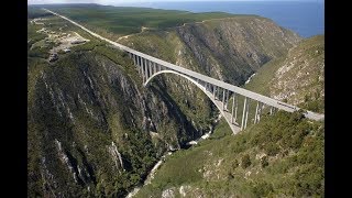 SOUTH AFRICA  The worlds highest bungee jump bridge216 Meter [upl. by Anoet]