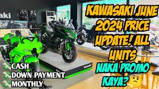 April 2024 Kawasaki Big Bike Price Update SRP Downpayment Monthly Installment All Units [upl. by Suivatnod]