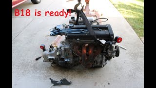 EF Civic BSeries swap Engine is ready to go in [upl. by Ohcirej]