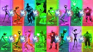 ALL COLOR DANCE CHALLENGE DAME TU COSITA VS HULK VS PATILA VS ALL  Alien Green dance challenge [upl. by Esemaj191]