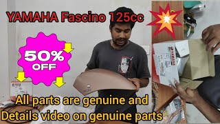 Yamaha Fascino 125cc Spare Parts ReviewGenuine amp Quality Componentsyamaha [upl. by Tail724]