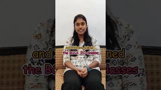 FEEDBACK 3  OUR STUDENT DHARMIKA  CMA FINAL  EO BATCH STUDENT AT CHENNAI cmafinal bcca [upl. by Kerry]