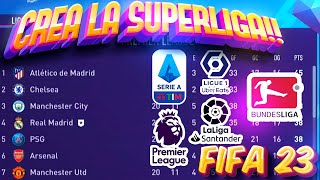 CREA LAS LIGAS COMO TU QUIERAS  COMO CAMBIAR EQUIPOS DE LIGA PARA MODO CARRERA en FIFA 23 [upl. by Nettle]