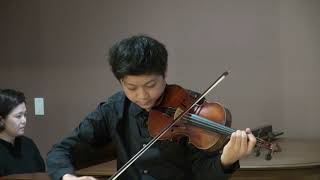 Lya Stern Studio Yixuan Li  Concerto 5 A Major W A Mozart Nigun from Baal Shem Suite E Bloch [upl. by Einahpit445]