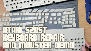 Atari 520ST FM Keyboard Repair and MouSTer Demo [upl. by Llenet256]