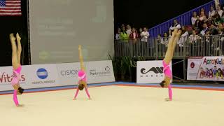 Gymnastics MIAC 2014 AG1 WG Balance GBR Heathrow [upl. by Notsehc]