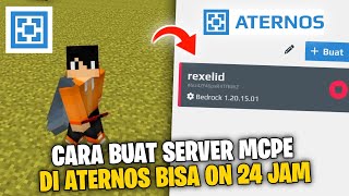 EDISI 2023 CARA MEMBUAT SERVER ATERNOS MCPE 120 AKTIF 24 JAM [upl. by Premer844]