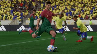 FIFA 23  BRAZIL 🇧🇷 vs 🇵🇹 PORTUGAL  FIFA WORLD CUP QATAR FINAL  NEYMAR VS RONALDO  PS5 4K [upl. by Cindy]