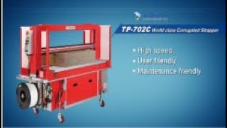 TP702C Corrugated Strapper Corrugated Bundler  TRANSPAK [upl. by Glynis]