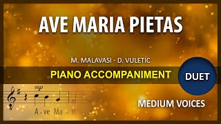 Ave Maria Pietas Karaoke medium voice [upl. by Ennirak]