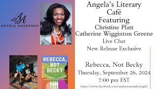 Angelas Literary Cafe with Christine Platt and Catherine Wigginton Green [upl. by Nolyaj]