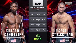 JARED CANNONIER VS SEAN STRICKLAND FULL FIGHT UFC VEGAS 66 [upl. by Spratt687]