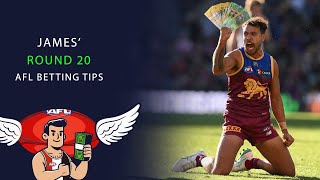 AFL Betting Tips  Round 20 2024 [upl. by Riccio]