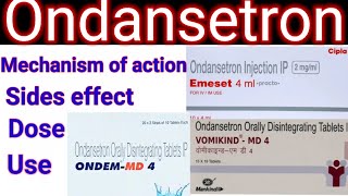 Ondansetron Ondem tablet 4mg 8mg in hindi Mechanism of action sides effect Dose Use [upl. by Val605]