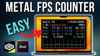 EASY Metal Performance HUD overlay method FPS counter for CrossOver games and emulators [upl. by Irtimid418]