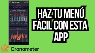 Cronometer Como hacer un menú fácil y rápido con esta APP [upl. by Kendre606]