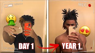 My Dreadlock Journey  1 Year Transformation CRAZY GROWTH [upl. by Cammi814]