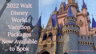 2022 Walt Disney World Vacation Packages Now Available [upl. by Atiuqcaj409]