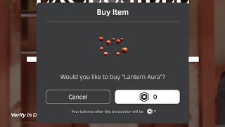 Free UGC Limited  Lantern Aura  Roblox [upl. by Ahsoyem939]