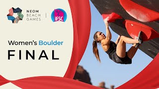 Womens Boulder final  NEOM 2024 [upl. by Hrutkay]