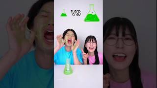 big chemical vs small chemical Eating Challenge shorts humanitychallenge viral foodchallenge [upl. by Sabah]