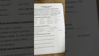 Exercice à limparfait en français  exercices pratiques à limparfait Apprendre le français [upl. by Ainotal898]