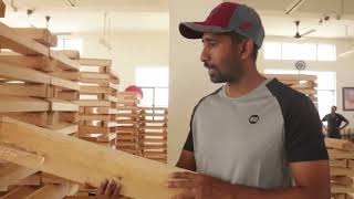 Wriddhiman Prasanta Visit SS Bat Factory  Cricket Bat Manufacturer in Meerut  SS Bat [upl. by Aneleiram]