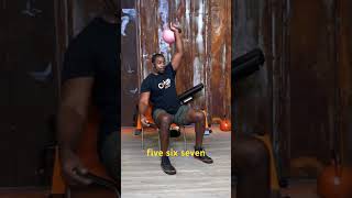 Kettlebell workout from a chair [upl. by Linell]