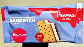 Havmor Biscuit Sandwich Ice Cream🍦 100ml  Ingredients Recipe Taste Price  Sandwich Ice Cream🍨 [upl. by Kathleen]