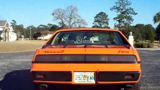 1984 Pontiac Fiero Exhaust and TakeOff [upl. by Ahsinuq]