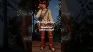 RDO outfits amp tutorials Chambliss corset pt1 gaming gamingvideos rdr2 rdr2online [upl. by Inaflahk]