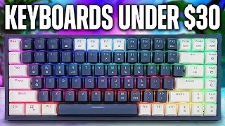 The BEST GAMING Keyboards Under 30 [upl. by Hutchins]