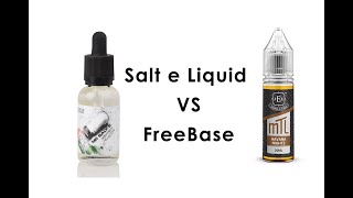 The difference between salt nic and premium regular freebase nic ejuice [upl. by Ailic]