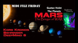 Holst Planets MARS Kronos DeepMind 6 Jupiter8 Juno106 Synthesizer Music Rik Marston [upl. by Gnehc]