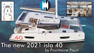 The new 2021 isla 40 sailing catamaran by Fountaine Pajot [upl. by Hector]