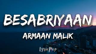 BESABRIYAAN Full Song  M S DHONI  THE UNTOLD STORY  Sushant Singh  Lyrical Video  By LyricPop [upl. by Lanaj131]