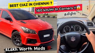 Heavily Modified Maruti Suzuki Ciaz In Chennai 💯  High Speed Race 🔥 [upl. by Aciemaj369]