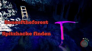 Sonsoftheforest Spitzhacke finden sonsoftheforest location foryou viralvideos gaming tutorial [upl. by Kalmick752]