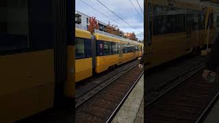 Stadtbahn Stuttgart Ein und Ausfahrt U12 nach Dürrlewang und U6 nach Gerlingen in Möhringen Bahnhof [upl. by Asital]