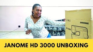 Janome HD 3000 unboxing [upl. by Feer84]