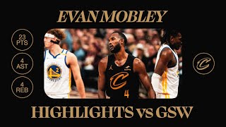 Cavs vs Warriors  Evan Mobley Highlights  1182024 [upl. by Jaworski]