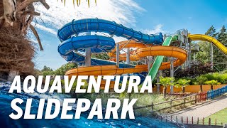 All Water Slides at Aquaventura Slidepark Hellendoorn 4K POV [upl. by Ahcas]