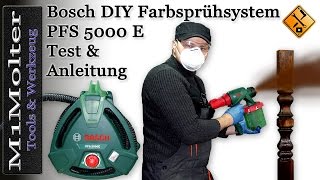 Bosch PFS 5000 E Feinsprühsystem  ausführlicher Test von M1Molter [upl. by Linson490]