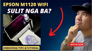 EPSON M1120 WIFI FOR TATTOO STENCIL  SULIT NGA BA [upl. by Aronal720]