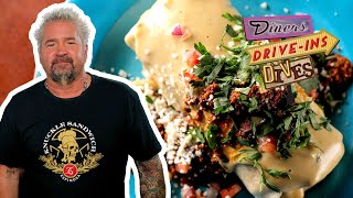 Guy Fieri Eats a SurfandTurf Burrito in Mobile AL  Diners DriveIns and Dives  Food Network [upl. by Sherri756]