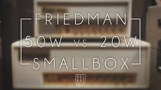 Friedman Smallbox 20 vs 50 Plexi Channel [upl. by Gastineau699]