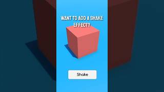 Add a shake effect in Unity3D unity gamedev [upl. by Ajoop]