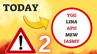 UPDATE Prediction 02JUN YGG LINA APU MEW JASMY Crypto Technical Analysis [upl. by Cardinal]